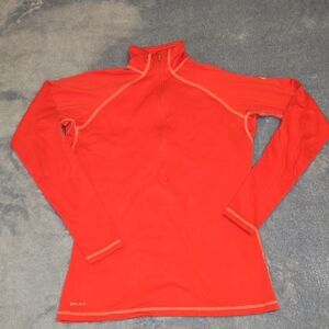 Nike Women's Bright Red Cowl Neck Sweater